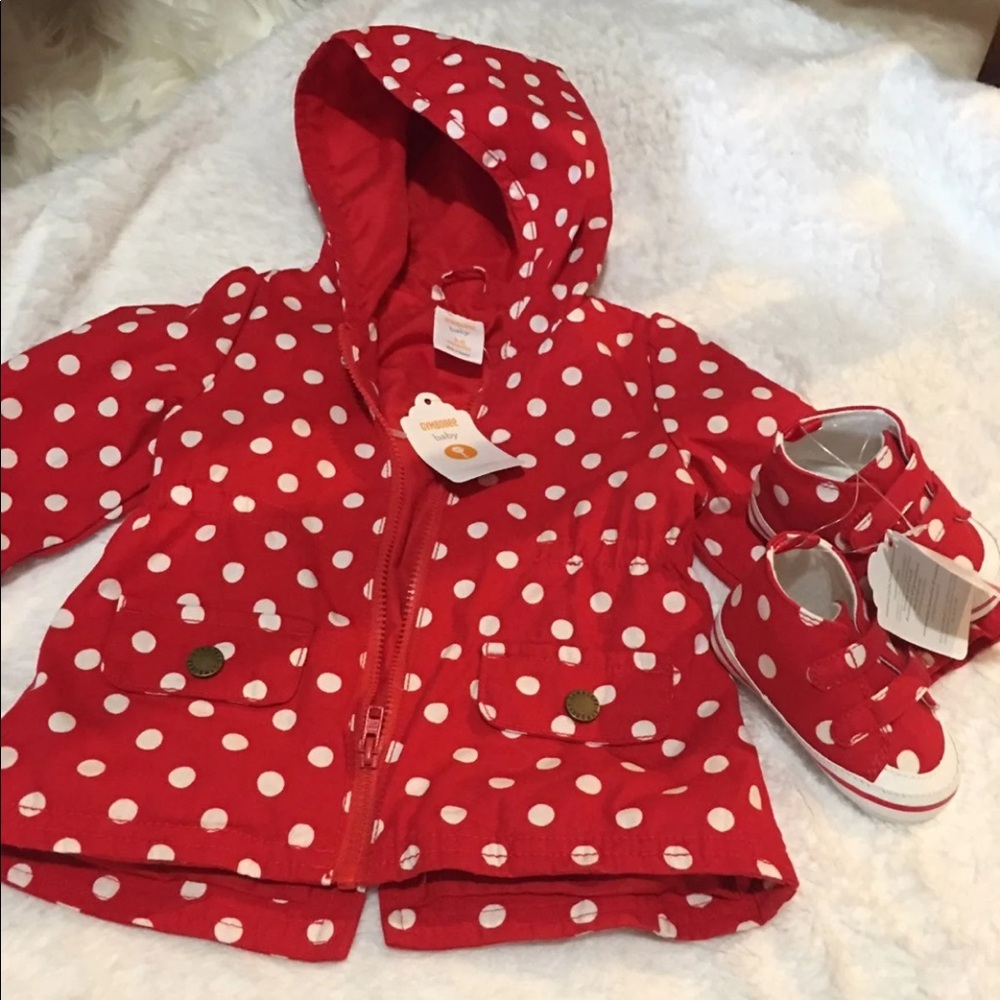 Rain Coat and Matching Shoes Gymboree 3-6 months